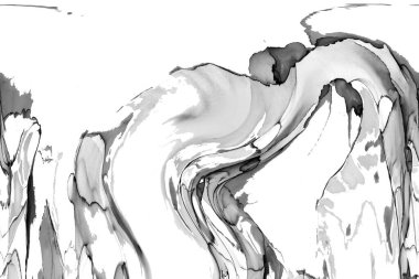 Yüksek kaliteli soyut Çin manzara resminin modern sanat arka planı alkol mürekkebiyle sunulmuştur..