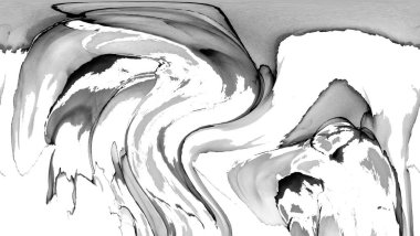 Yüksek kaliteli soyut Çin manzara resminin modern sanat arka planı alkol mürekkebiyle sunulmuştur..