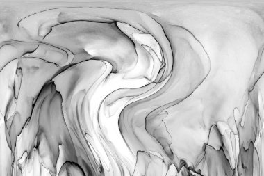 Yüksek kaliteli soyut Çin manzara resminin modern sanat arka planı alkol mürekkebiyle sunulmuştur..