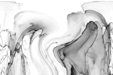 Yüksek kaliteli soyut Çin manzara resminin modern sanat arka planı alkol mürekkebiyle sunulmuştur..