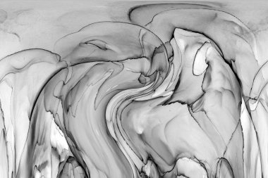 Yüksek kaliteli soyut Çin manzara resminin modern sanat arka planı alkol mürekkebiyle sunulmuştur..