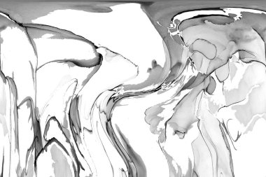 Yüksek kaliteli soyut Çin manzara resminin modern sanat arka planı alkol mürekkebiyle sunulmuştur..