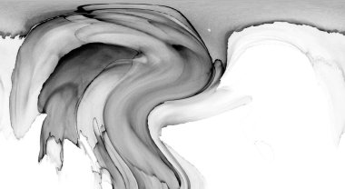 Yüksek kaliteli soyut Çin manzara resminin modern sanat arka planı alkol mürekkebiyle sunulmuştur..