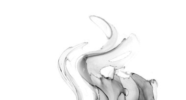 Yüksek kaliteli soyut Çin manzara resminin modern sanat arka planı alkol mürekkebiyle sunulmuştur..