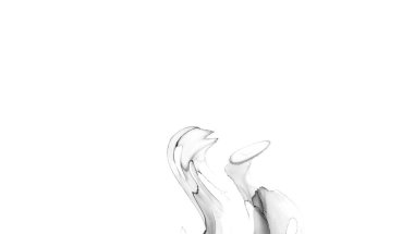 Yüksek kaliteli soyut Çin manzara resminin modern sanat arka planı alkol mürekkebiyle sunulmuştur..