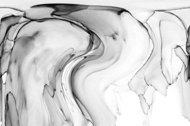 Yüksek kaliteli soyut Çin manzara resminin modern sanat arka planı alkol mürekkebiyle sunulmuştur..