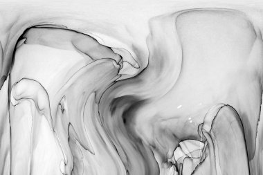 Yüksek kaliteli soyut Çin manzara resminin modern sanat arka planı alkol mürekkebiyle sunulmuştur..