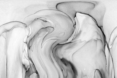 Yüksek kaliteli soyut Çin manzara resminin modern sanat arka planı alkol mürekkebiyle sunulmuştur..