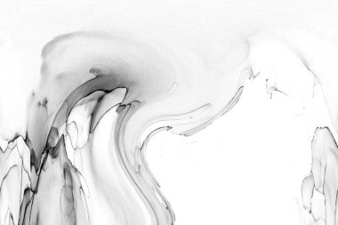 Yüksek kaliteli soyut Çin manzara resminin modern sanat arka planı alkol mürekkebiyle sunulmuştur..