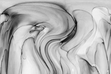 Yüksek kaliteli soyut Çin manzara resminin modern sanat arka planı alkol mürekkebiyle sunulmuştur..