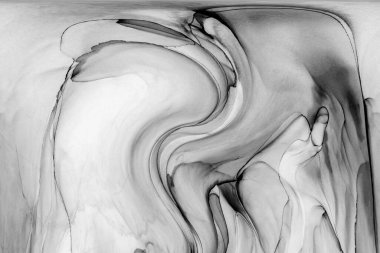 Yüksek kaliteli soyut Çin manzara resminin modern sanat arka planı alkol mürekkebiyle sunulmuştur..