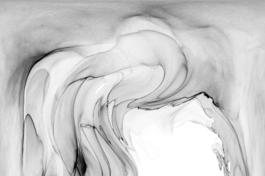 Yüksek kaliteli soyut Çin manzara resminin modern sanat arka planı alkol mürekkebiyle sunulmuştur..