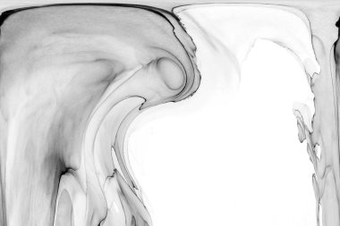 Yüksek kaliteli soyut Çin manzara resminin modern sanat arka planı alkol mürekkebiyle sunulmuştur..