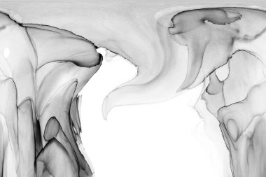 Yüksek kaliteli soyut Çin manzara resminin modern sanat arka planı alkol mürekkebiyle sunulmuştur..