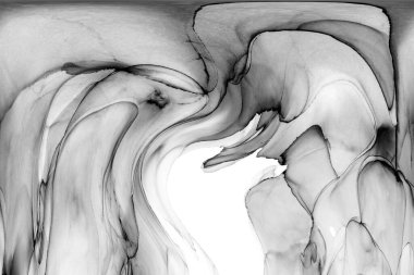 Yüksek kaliteli soyut Çin manzara resminin modern sanat arka planı alkol mürekkebiyle sunulmuştur..