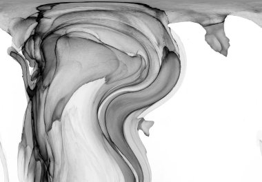 Yüksek kaliteli soyut Çin manzara resminin modern sanat arka planı alkol mürekkebiyle sunulmuştur..