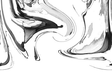 Yüksek kaliteli soyut Çin manzara resminin modern sanat arka planı alkol mürekkebiyle sunulmuştur..