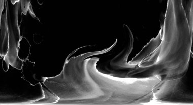 Yüksek kaliteli soyut Çin manzara resminin modern sanat arka planı alkol mürekkebiyle sunulmuştur..