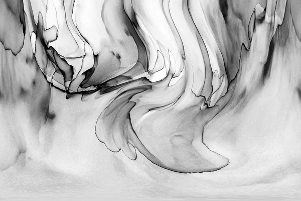 Yüksek kaliteli soyut Çin manzara resminin modern sanat arka planı alkol mürekkebiyle sunulmuştur..