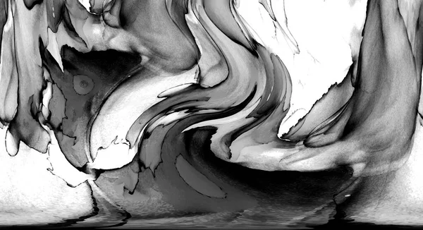 Yüksek kaliteli soyut Çin manzara resminin modern sanat arka planı alkol mürekkebiyle sunulmuştur..