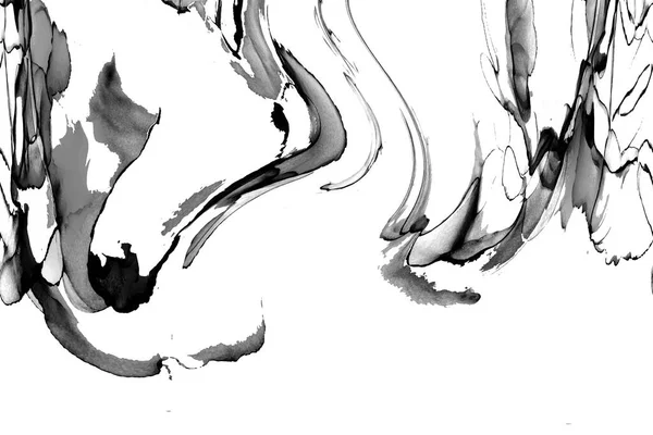 Yüksek kaliteli soyut Çin manzara resminin modern sanat arka planı alkol mürekkebiyle sunulmuştur..