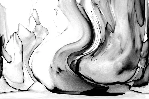 Yüksek kaliteli soyut Çin manzara resminin modern sanat arka planı alkol mürekkebiyle sunulmuştur..