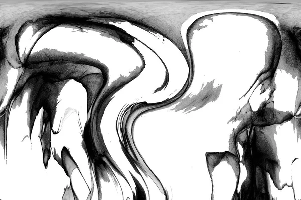 Yüksek kaliteli soyut Çin manzara resminin modern sanat arka planı alkol mürekkebiyle sunulmuştur..