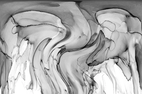 Yüksek kaliteli soyut Çin manzara resminin modern sanat arka planı alkol mürekkebiyle sunulmuştur..