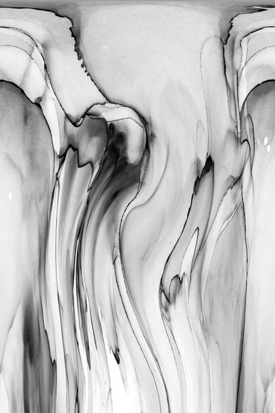 Yüksek kaliteli soyut Çin manzara resminin modern sanat arka planı alkol mürekkebiyle sunulmuştur..