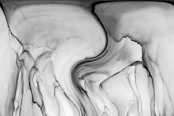 Yüksek kaliteli soyut Çin manzara resminin modern sanat arka planı alkol mürekkebiyle sunulmuştur..