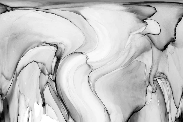 Yüksek kaliteli soyut Çin manzara resminin modern sanat arka planı alkol mürekkebiyle sunulmuştur..