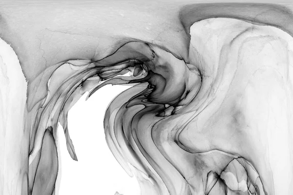 Yüksek kaliteli soyut Çin manzara resminin modern sanat arka planı alkol mürekkebiyle sunulmuştur..