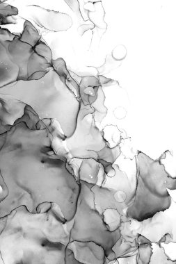 Yüksek kaliteli soyut Çin manzara resminin modern sanat arka planı alkol mürekkebiyle sunulmuştur..