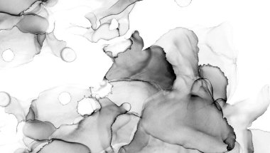 Yüksek kaliteli soyut Çin manzara resminin modern sanat arka planı alkol mürekkebiyle sunulmuştur..