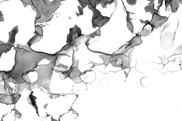 Yüksek kaliteli soyut Çin manzara resminin modern sanat arka planı alkol mürekkebiyle sunulmuştur..