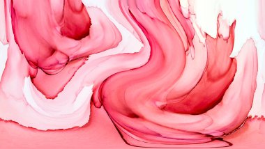 Alkol mürekkebi ve renkli soyut modern resim arka planıyla yapılmış yüksek kalite modern soyut resim..