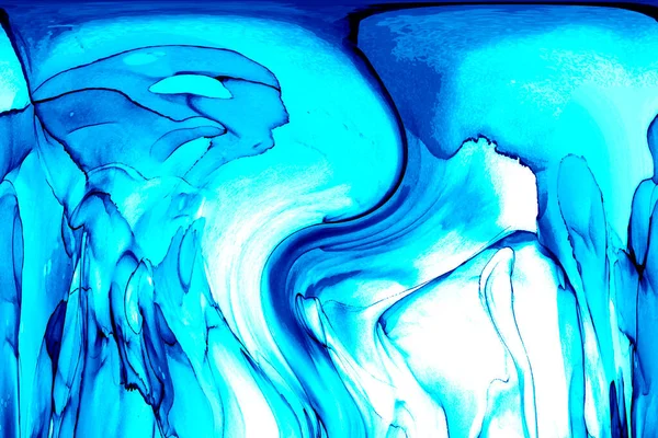Vysoce Kvalitní Moderní Abstraktní Malba Alkoholem Inkoustem Pestrobarevným Abstraktním Malířským — Stock fotografie