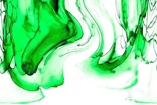 Pittura Moderna Astratta Alta Qualità Resa Con Inchiostro Alcool Colorato — Foto Stock