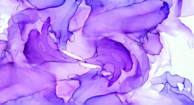 Alkol mürekkebinden yapılmış doğal akışkan sanat tablosu. Yumuşak, rüya gibi renkler. Aurora oluştur. Şeffaf dalgalı hatları ateşle.