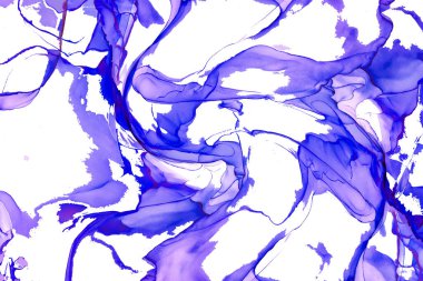 Alkol mürekkebinden yapılmış doğal akışkan sanat tablosu. Yumuşak, rüya gibi renkler. Aurora oluştur. Şeffaf dalgalı hatları ateşle.