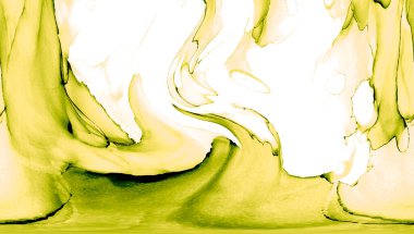 Alkol mürekkebinden yapılmış doğal akışkan sanat tablosu. Yumuşak, rüya gibi renkler. Aurora oluştur. Şeffaf dalgalı hatları ateşle.