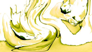 Alkol mürekkebinden yapılmış doğal akışkan sanat tablosu. Yumuşak, rüya gibi renkler. Aurora oluştur. Şeffaf dalgalı hatları ateşle.