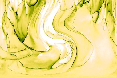 Alkol mürekkebinden yapılmış doğal akışkan sanat tablosu. Yumuşak, rüya gibi renkler. Aurora oluştur. Şeffaf dalgalı hatları ateşle.