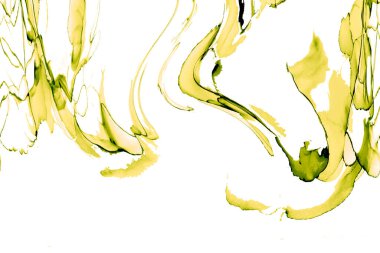 Alkol mürekkebinden yapılmış doğal akışkan sanat tablosu. Yumuşak, rüya gibi renkler. Aurora oluştur. Şeffaf dalgalı hatları ateşle.