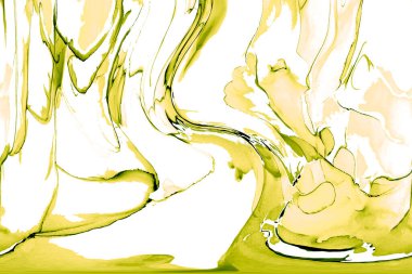 Alkol mürekkebinden yapılmış doğal akışkan sanat tablosu. Yumuşak, rüya gibi renkler. Aurora oluştur. Şeffaf dalgalı hatları ateşle.