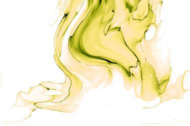 Alkol mürekkebinden yapılmış doğal akışkan sanat tablosu. Yumuşak, rüya gibi renkler. Aurora oluştur. Şeffaf dalgalı hatları ateşle.