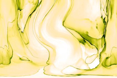 Alkol mürekkebinden yapılmış doğal akışkan sanat tablosu. Yumuşak, rüya gibi renkler. Aurora oluştur. Şeffaf dalgalı hatları ateşle.