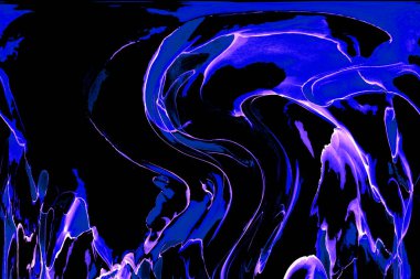 Alkol mürekkebinden yapılmış doğal akışkan sanat tablosu. Yumuşak, rüya gibi renkler. Aurora oluştur. Şeffaf dalgalı hatları ateşle.