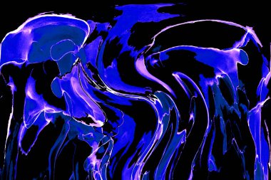 Alkol mürekkebinden yapılmış doğal akışkan sanat tablosu. Yumuşak, rüya gibi renkler. Aurora oluştur. Şeffaf dalgalı hatları ateşle.