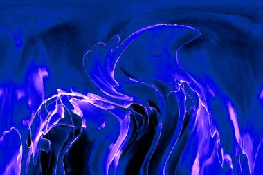 Alkol mürekkebinden yapılmış doğal akışkan sanat tablosu. Yumuşak, rüya gibi renkler. Aurora oluştur. Şeffaf dalgalı hatları ateşle.